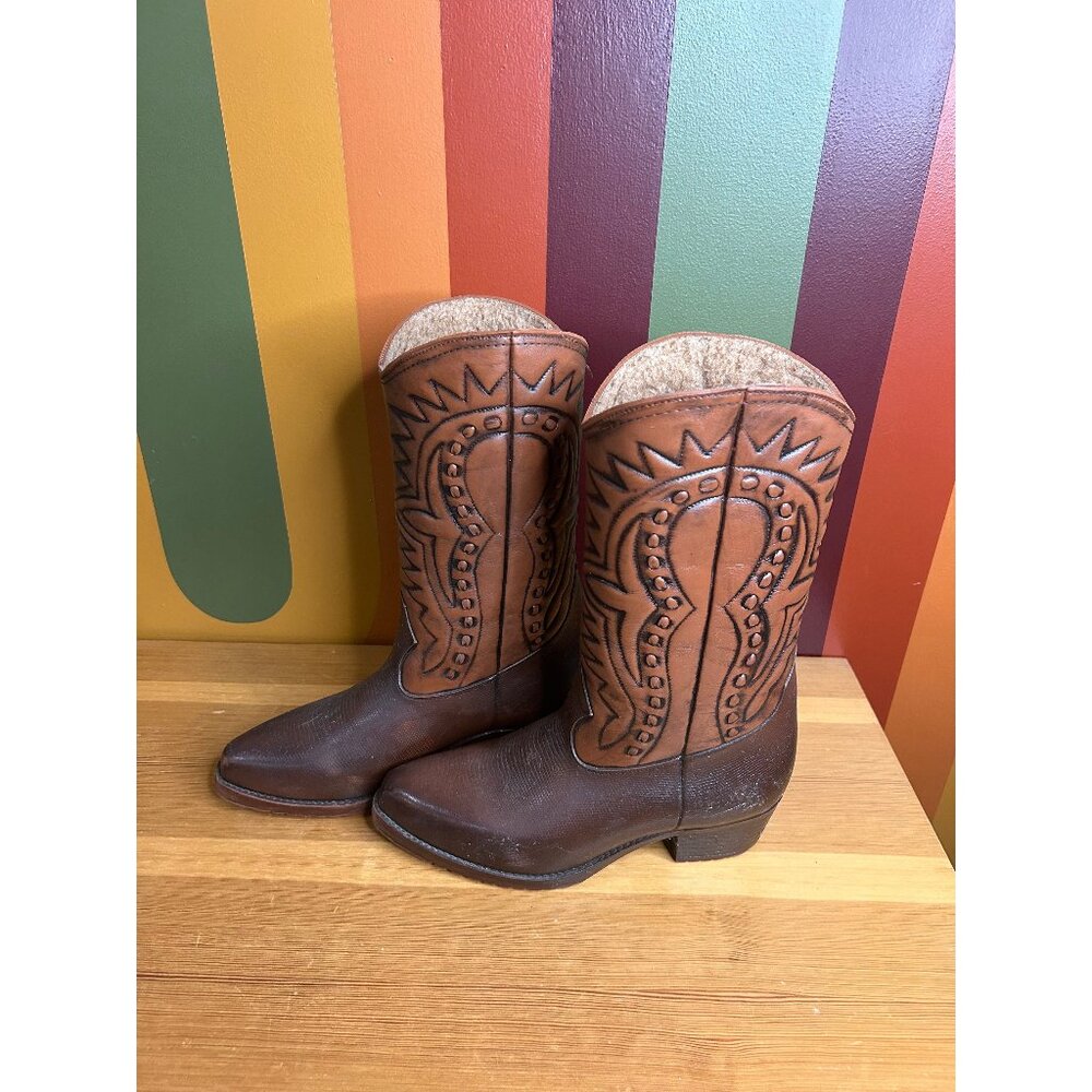 Vintage cougar men’s cowboy size 9 fuzzy inside